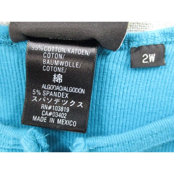 Harley-Davidson Womens Blue Tank Top 2W Cotton/Spandex Made In Mexico - Picture 4 of 8